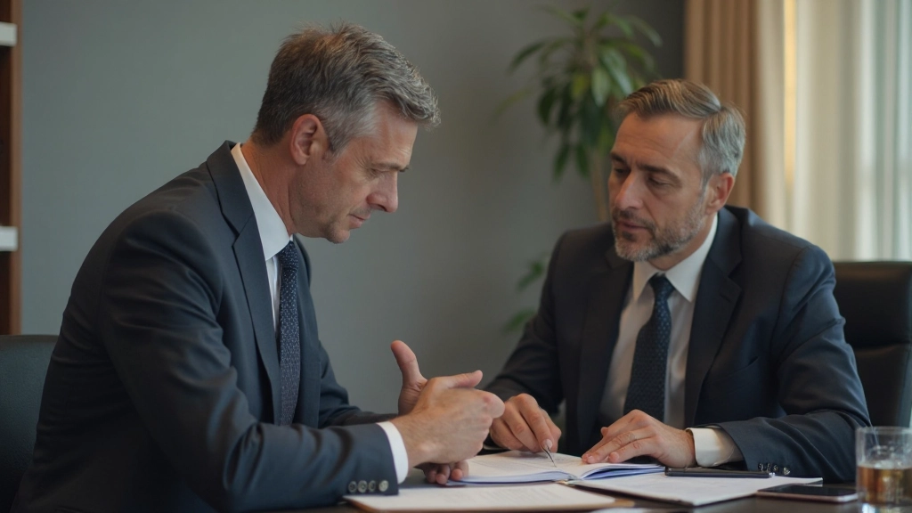 Специалист по финансовому консультированию встречается с клиентом